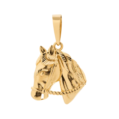 1466 - Pingente cavalo em ouro 18K