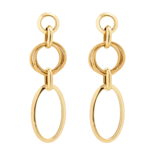 1427 - Brinco Argolas em ouro 18K