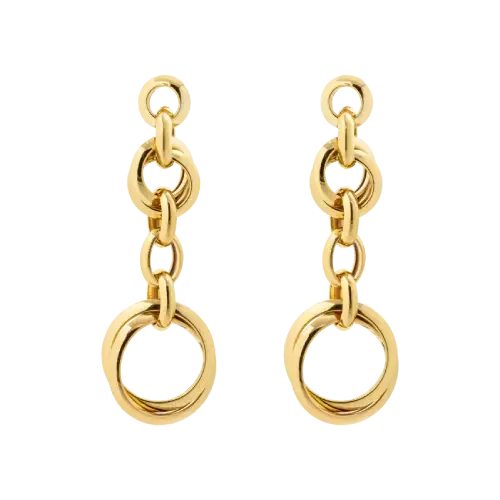 1429 - Brinco Argolas em ouro 18K