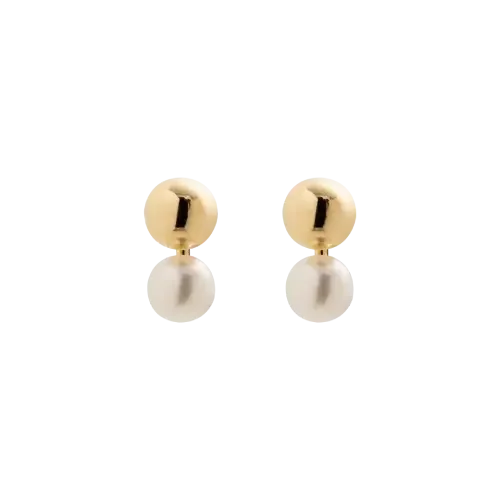 1432 - Brinco em ouro 18K com pérola