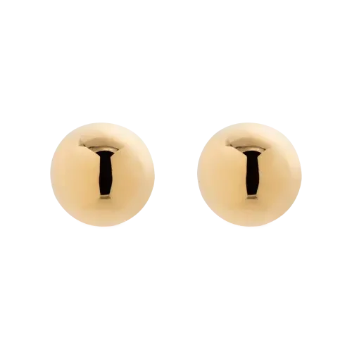 1437 - Brinco de bola em ouro 18K