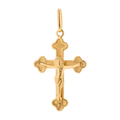 1491 - Pingente Crucifixo em ouro 18K