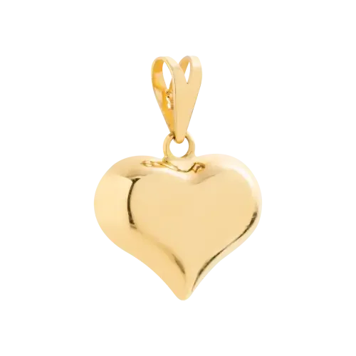 1502 - Pingente coração em ouro 18K